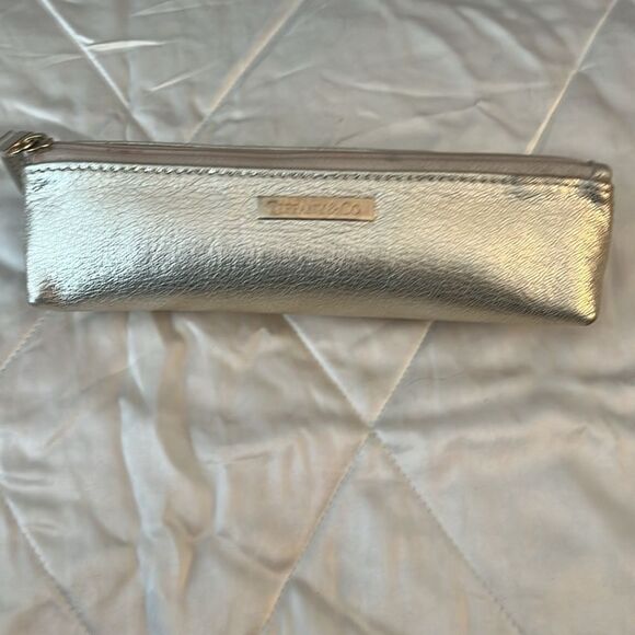Tiffany & Co. Leather Pencil Case/Cosmetic Bag - Gold - Picture 2 of 8